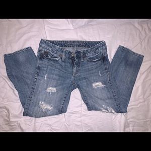 American Eagle Distressed Mom Jeans